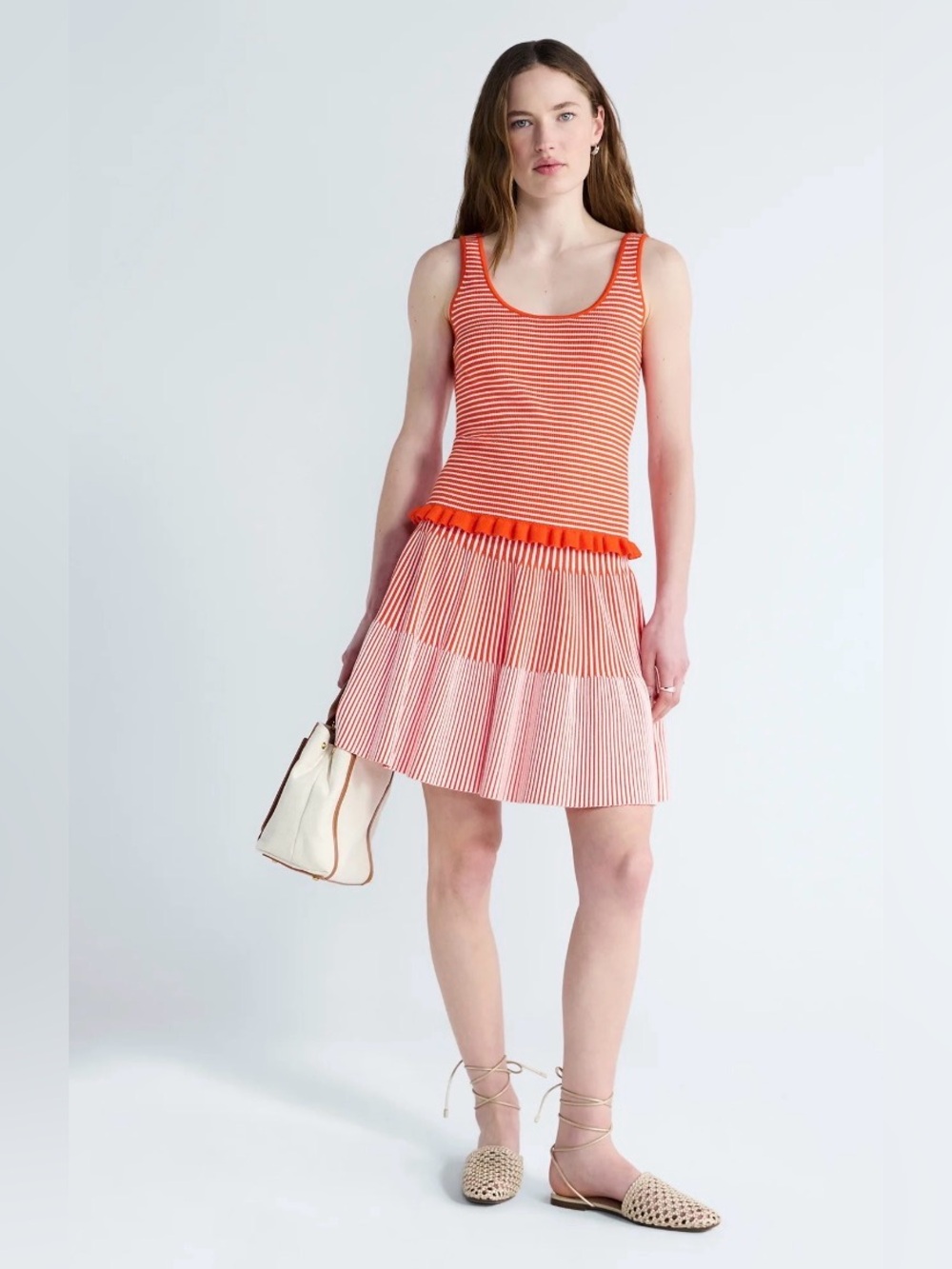 Free Assembly stripped Skirt Set M